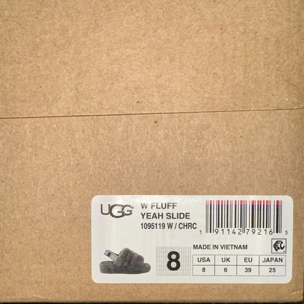 UGG FLUFF YEAH SLIDE | CHARCOAL - Picture 5 of 5